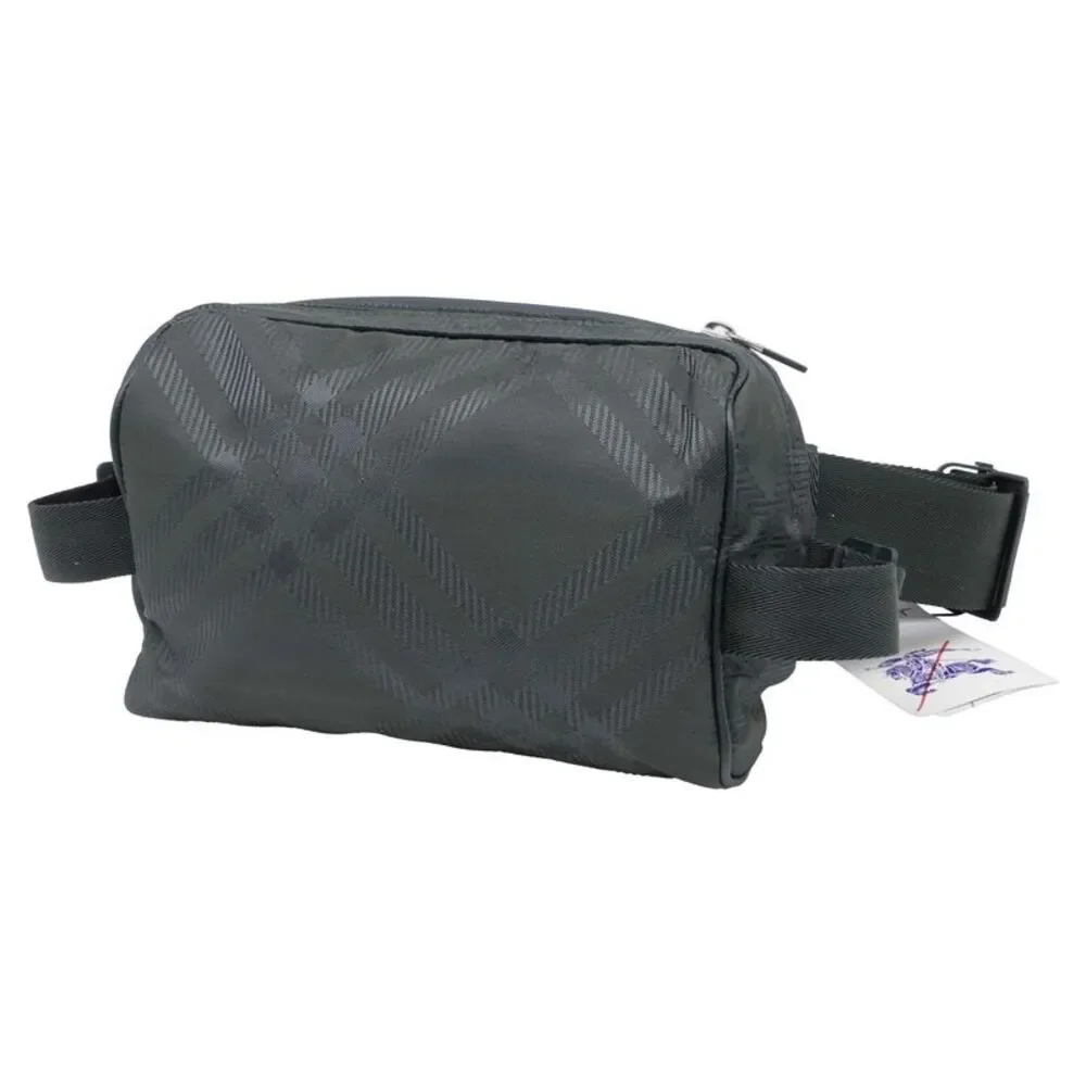 Burberry Check-Jacquard Belt Bag in Olive Polyamide - Picture 3 of 10